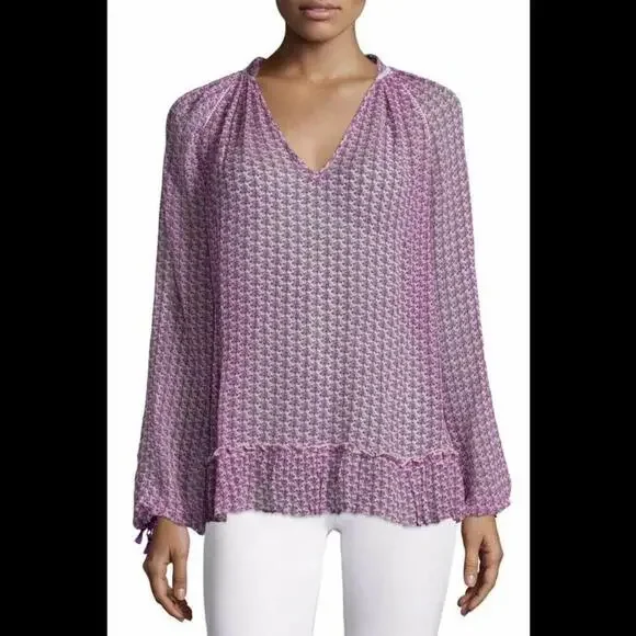 CALYPSO ST. BARTH Tunic SERMI Silk Blouse Bikini Cover-Up S Small Janeiro - Picture 3 of 9